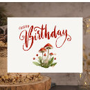 Suche nach pilz kleine grußkarten Aquarell