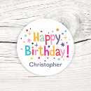Suche nach birthday aufkleber Klassischer rundaufkleber