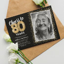 Suche nach glücklicher 80 geburtstag einladungen Modern