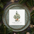 Suche nach weihnachtsbaum servietten Aquarellbaum