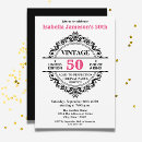 Suche nach vintager 50 geburtstag einladungen Typografie