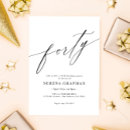 Suche nach 40er geburtstag einladungen Elegant