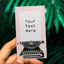 Suche nach vintage schreibmaschine visitenkarten Schriftsteller