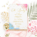 Suche nach pink baby einladungen Gold