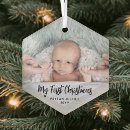 Suche nach babys 1 weihnachten ornamente Schwarz weiß