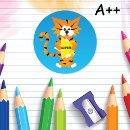 Suche nach lustiger tiger aufkleber Cartoon