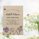 Suche nach bienen geburtstag einladungen Wildblumen
