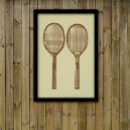 Suche nach tennisschläger poster Vintag