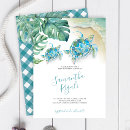 Suche nach blauer gingham einladungen Für sie