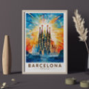 Suche nach barcelona poster Berühmte ikonische sehenswürdigkeit