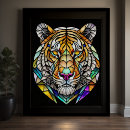 Suche nach bunter tiger poster Aquarell