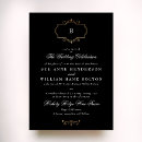 Suche nach schwarze goldhochzeit einladungen Modern