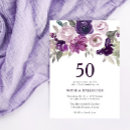 Suche nach lila 50 geburtstag einladungen Aquarell