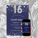 Suche nach winter 16 geburtstag einladungen Silber