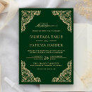 Suche nach grün und gold einladungen Vintag