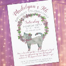 Suche nach lila katze einladungen Niedlich