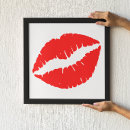 Suche nach rote lippen poster Für sie