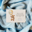 Suche nach niedlicher teddybär karten Babydusche danke