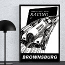 Suche nach car racing poster Vintag