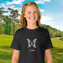 Suche nach schwarzer schmetterling tshirts Girl