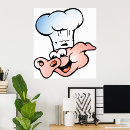 Suche nach kochen des kochs cartoon poster Küchendekor
