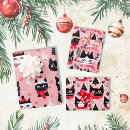 Suche nach weihnachtskatzen geschenkpapier Rosa