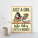 Suche nach mädchen und katze poster Katzenliebhaber