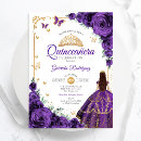 Suche nach lila rosen einladungen Quinceanera