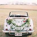 Suche nach just married hochzeitsbanner Dekorationswagen