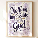 Suche nach nichts ist unmöglich poster Christliche wandkunst