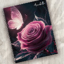 Suche nach rosa schmetterling kleine notizbücher Mit monogramm