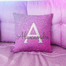 Suche nach lila glitzern kissen Monogramm