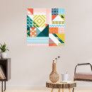 Suche nach gemustert poster Geometrisches muster