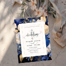 Suche nach marineblau und creme einladungen Blume