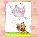 Suche nach eulen und herz postkarten Liebe