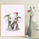 Suche nach baby elefant poster Aquarell