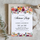 Suche nach fall bridal shower einladungen Burgunderrot