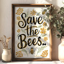 Suche nach bienen poster Rett der bienen