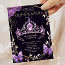 Suche nach purple quinceanera einladungen Diadem