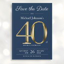 Suche nach 40 geburtstag save the date Gold