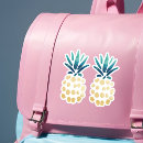 Suche nach aquamarines blaues muster aufkleber Ananas