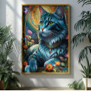 Suche nach blaue katze poster Kätzchen