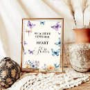 Suche nach lila schmetterling poster Bride