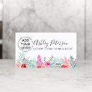 Suche nach rosa blumenstrauß visitenkarten Für sie