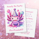 Suche nach axolotl geburtstag einladungen Aquarell