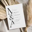 Suche nach black white hochzeits einladungen Monogramm