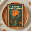 Suche nach vintage halloween karten Spuk haus