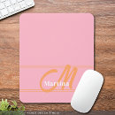 Suche nach orange rosa mousepads Mit monogramm
