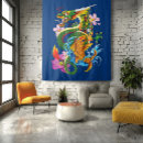 Suche nach chinesischer blauer drache poster Orange