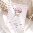 Suche nach carriage einladungen Rosa babydusche